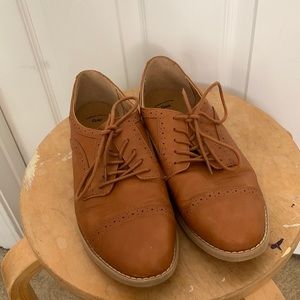 Tan oxfords